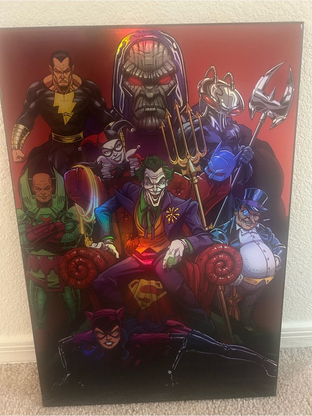 DC Comics Villains Canvas Print - Red, Black, Purple, Green, Blue